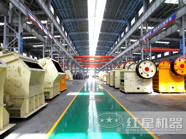 青石破碎機生產(chǎn)車間