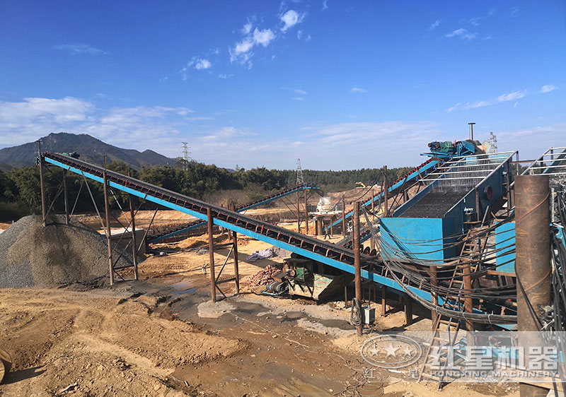 砂石生產(chǎn)線現(xiàn)場