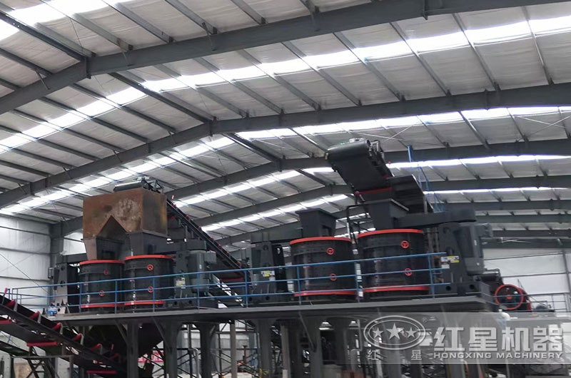 立軸式制砂機工作現(xiàn)場圖片