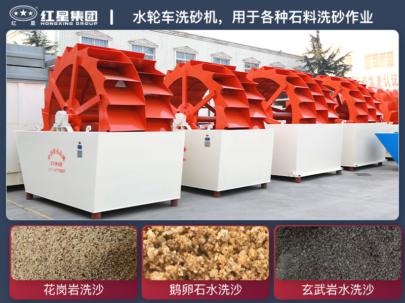 水輪車洗砂機