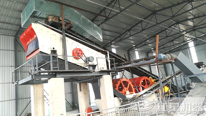 斗式洗砂機多少錢一臺？一小時160噸洗砂生產線配置方案