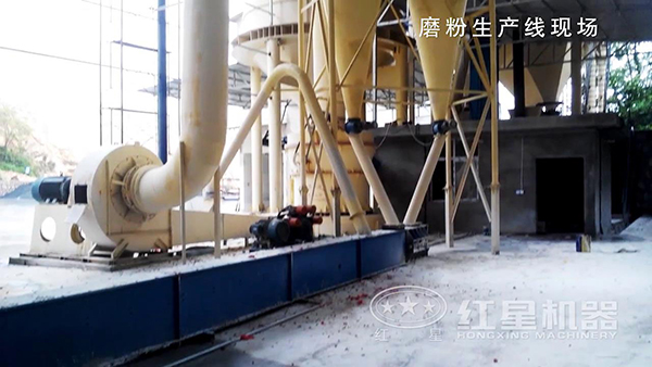 300目石粉生產(chǎn)線實(shí)拍