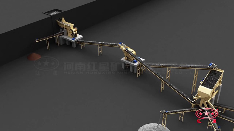 300-400t/h砂石生產(chǎn)線全景展示