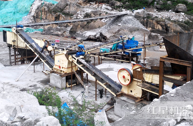 砂石生產(chǎn)現(xiàn)場