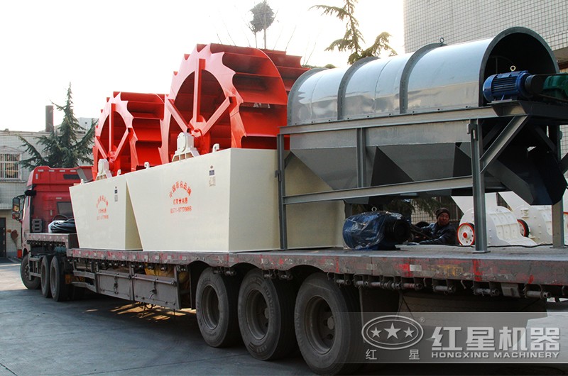 輪斗式洗砂機(jī)發(fā)貨中