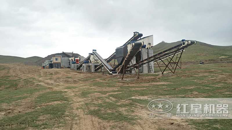 外蒙石子破碎現(xiàn)場