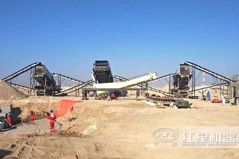 大型移動(dòng)建筑垃圾加工現(xiàn)場(chǎng)采用移動(dòng)制沙方案