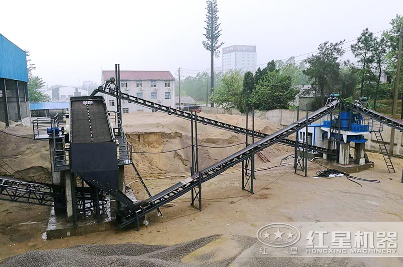 浙江客戶河卵石制砂現(xiàn)場(chǎng)