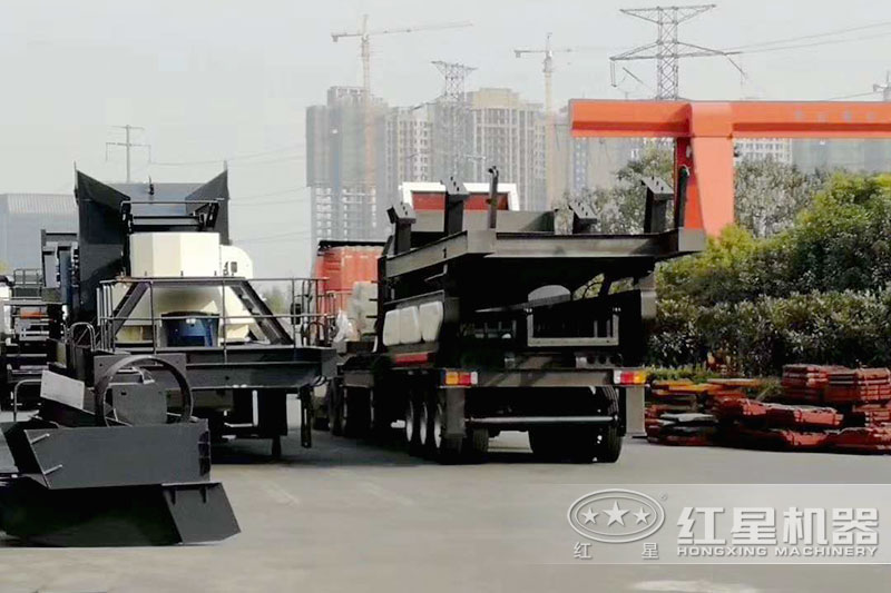 紅星移動式制砂機搭配組合發(fā)貨