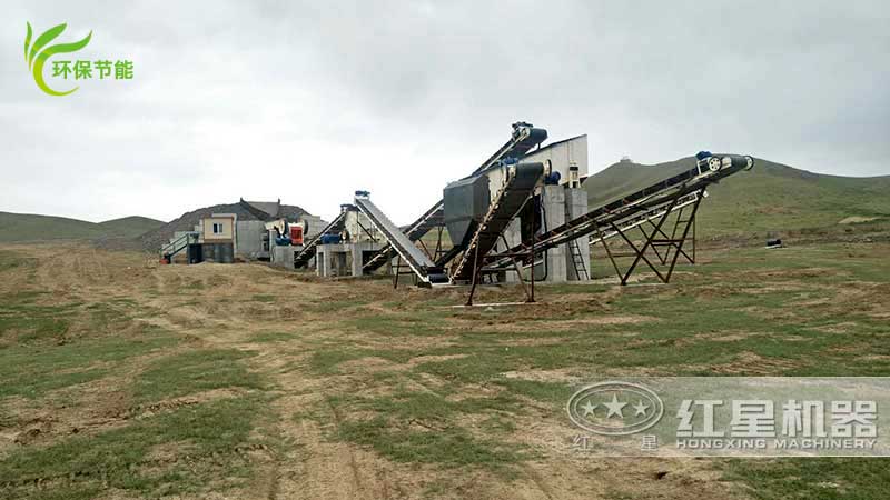 中等硬度石料破碎現(xiàn)場(chǎng)設(shè)備配置情況