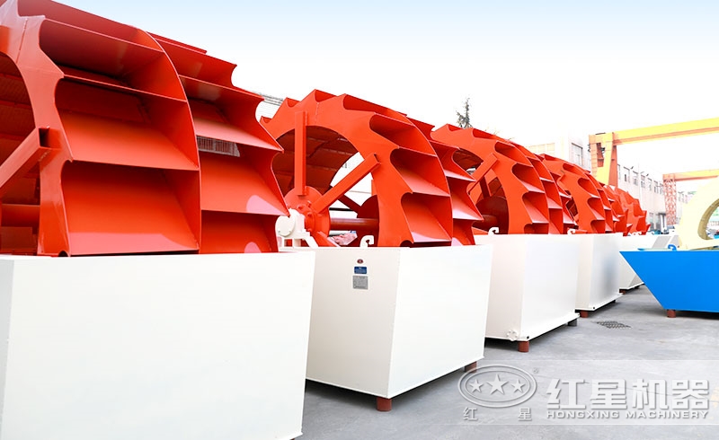 輪式洗砂機(jī)近距離實(shí)拍