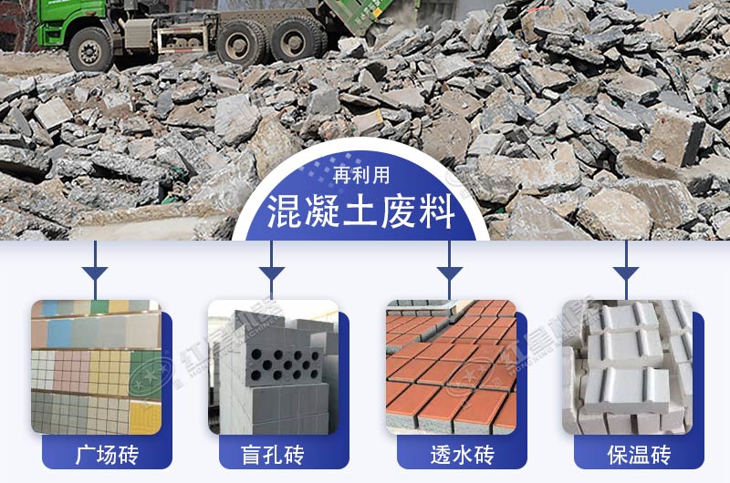 報廢路面拆除的水泥塊也能當作再生資源利用