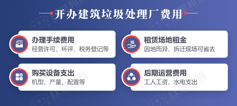 開辦建筑垃圾處理廠需要花費(fèi)的幾個(gè)地方
