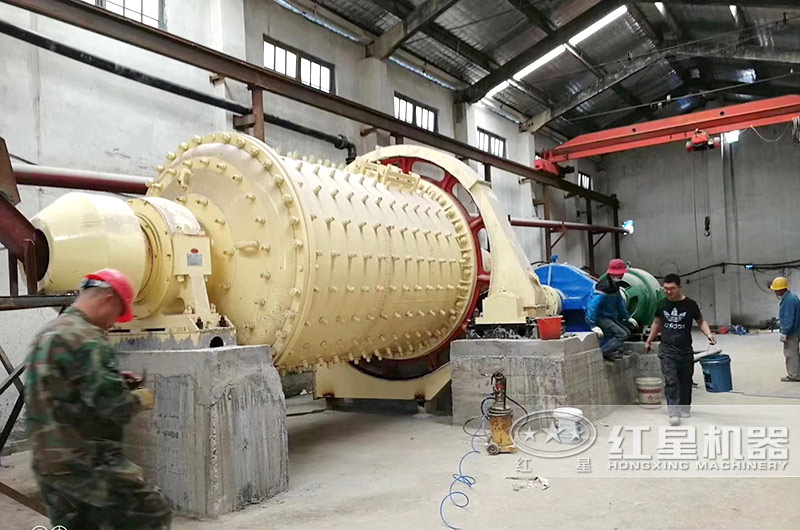 棒磨式制砂機(jī)安裝現(xiàn)場(chǎng)