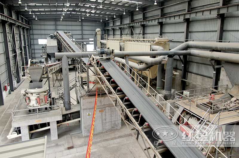 淮安君盛公司建筑垃圾處置廠車間內(nèi)景