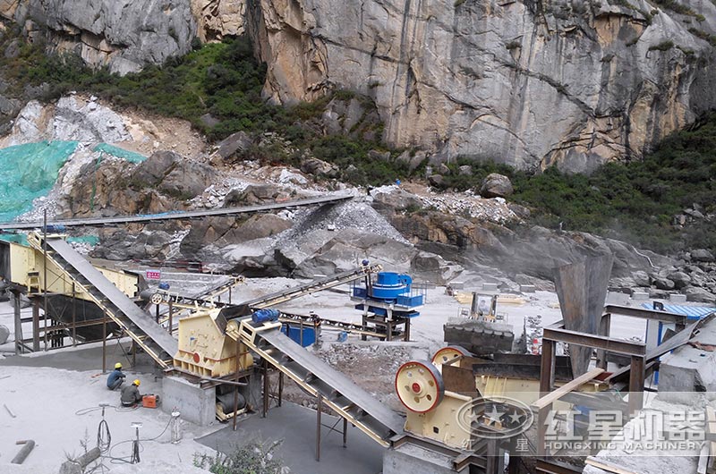 紅星用戶制砂生產(chǎn)現(xiàn)場(chǎng)