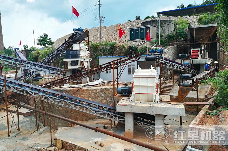 機制砂生產(chǎn)線現(xiàn)場