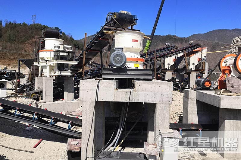 時產(chǎn)150噸打沙生產(chǎn)線現(xiàn)場實拍