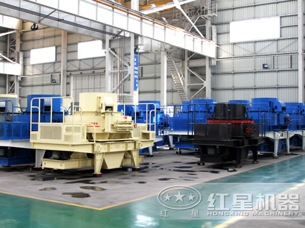 時產(chǎn)230方石頭制砂機(jī)生產(chǎn)車間