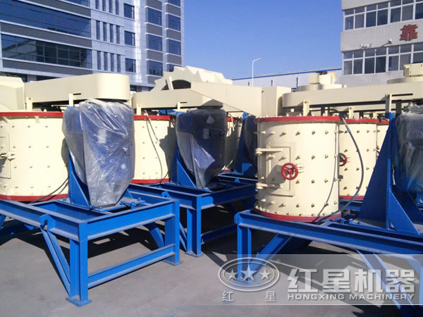 方解石復合式破碎機廠區(qū)圖