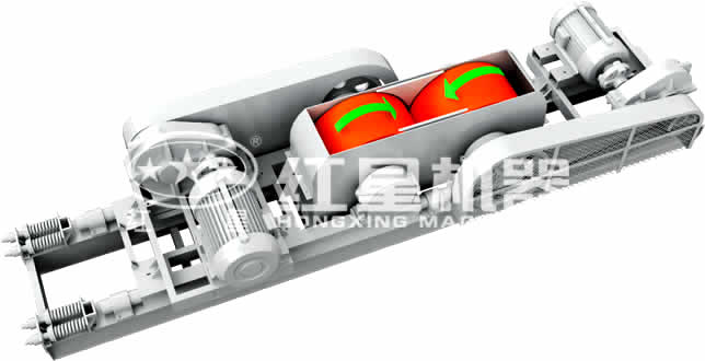 輥式破碎機(jī)工作原理圖